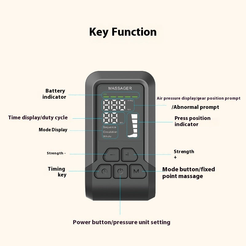 Leg Machine Automatic Kneading Foot Meridian Dredging Muscle Pneumatic Massage Device