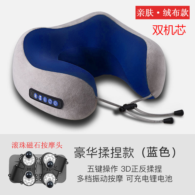 U-Shaped Cervical Massage Pillow - Electric Neck & Shoulder Massager