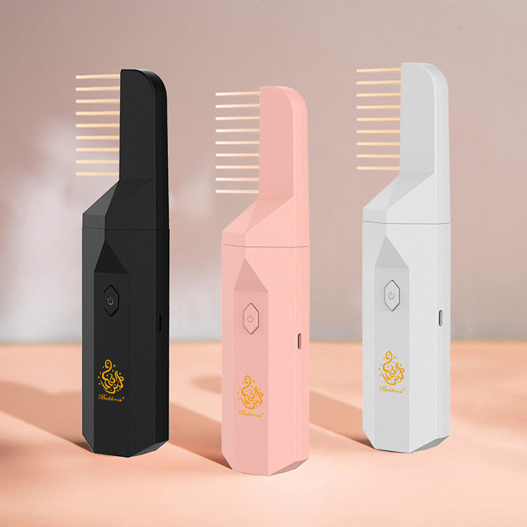 Timeless Trend: The Latest Electronic Incense Burner with Replacable Comb Head – Portable Middle Eastern Bakhoor Diffuser for Enhanced Smoke Volume