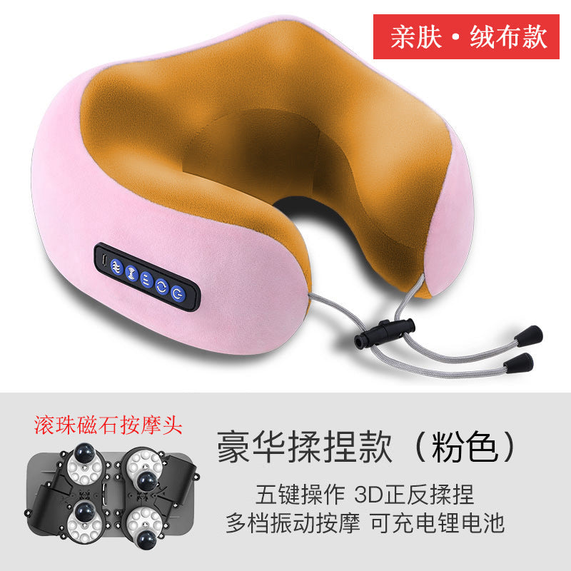 U-Shaped Cervical Massage Pillow - Electric Neck & Shoulder Massager