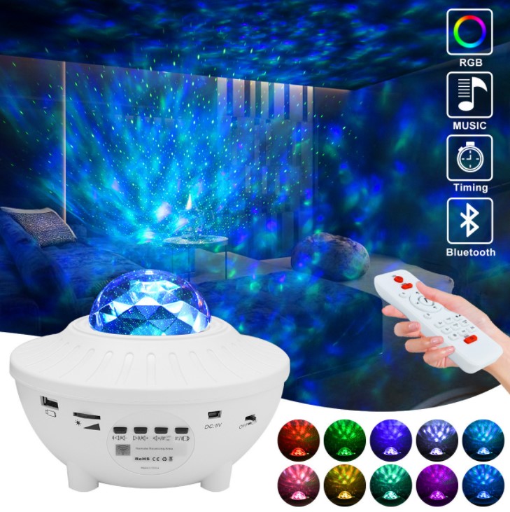 LED Galaxy Sky Projector Lamp - Starry Night Light for Room Decoration & Relaxation